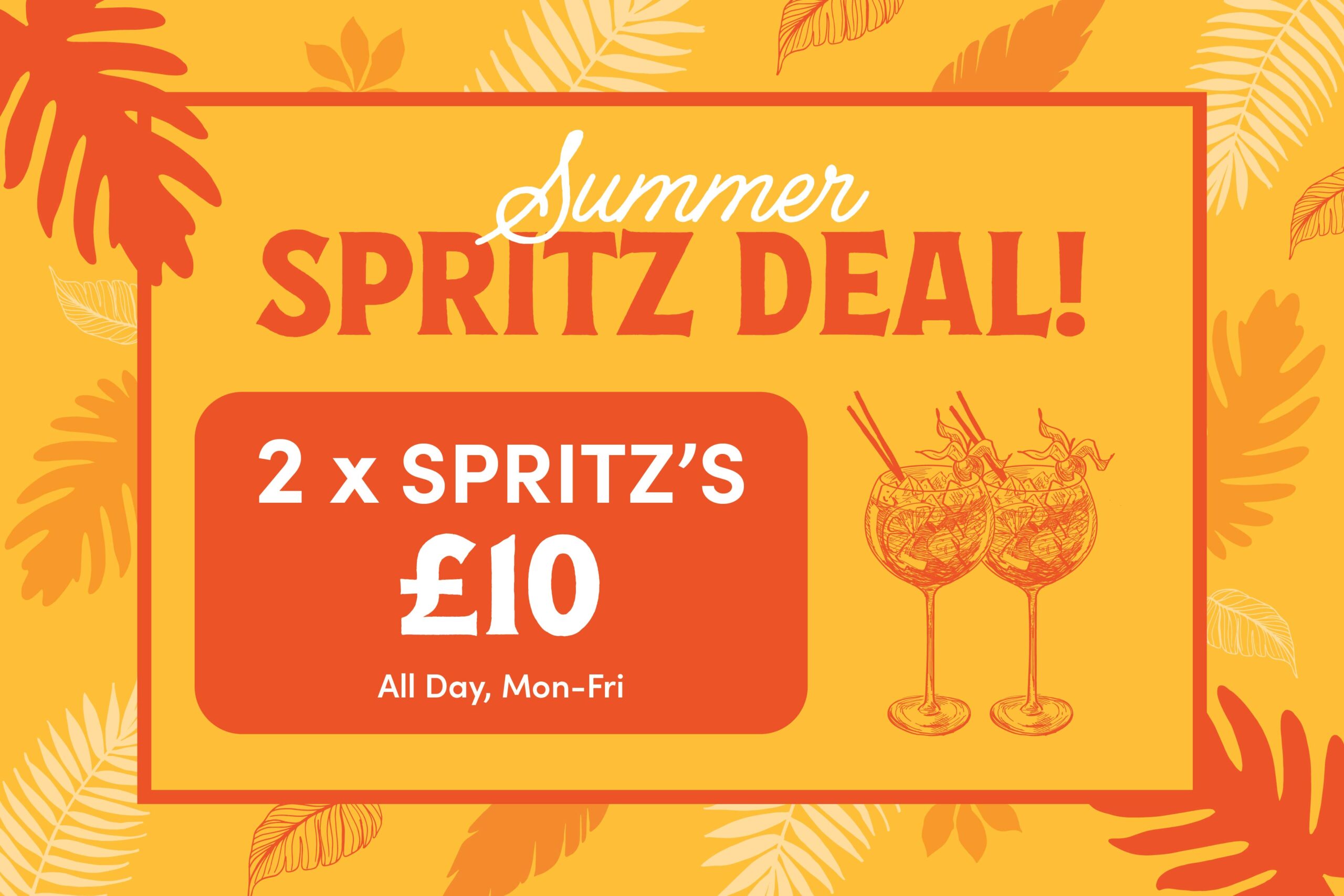 Drinks Deal 2 x Spritz for £10