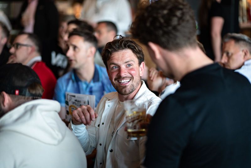 Watching Live sport outside in the Beer Garden