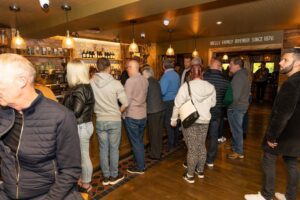 The Pheasant pub bar area